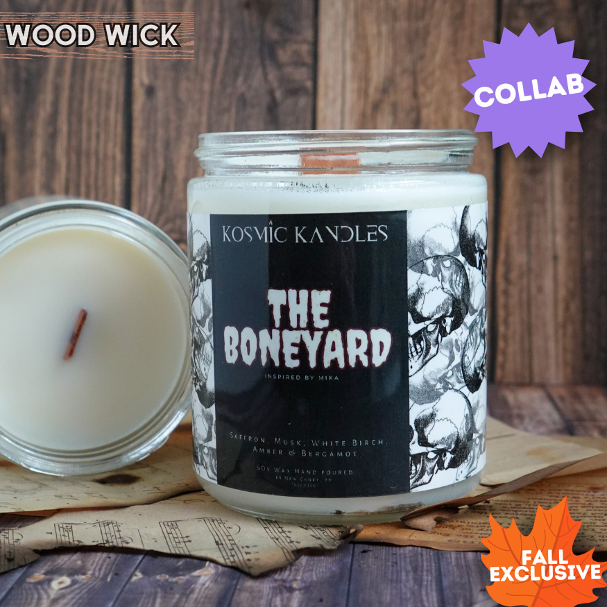 🪦 The Boneyard Soy Wax Candle - MiikaStory