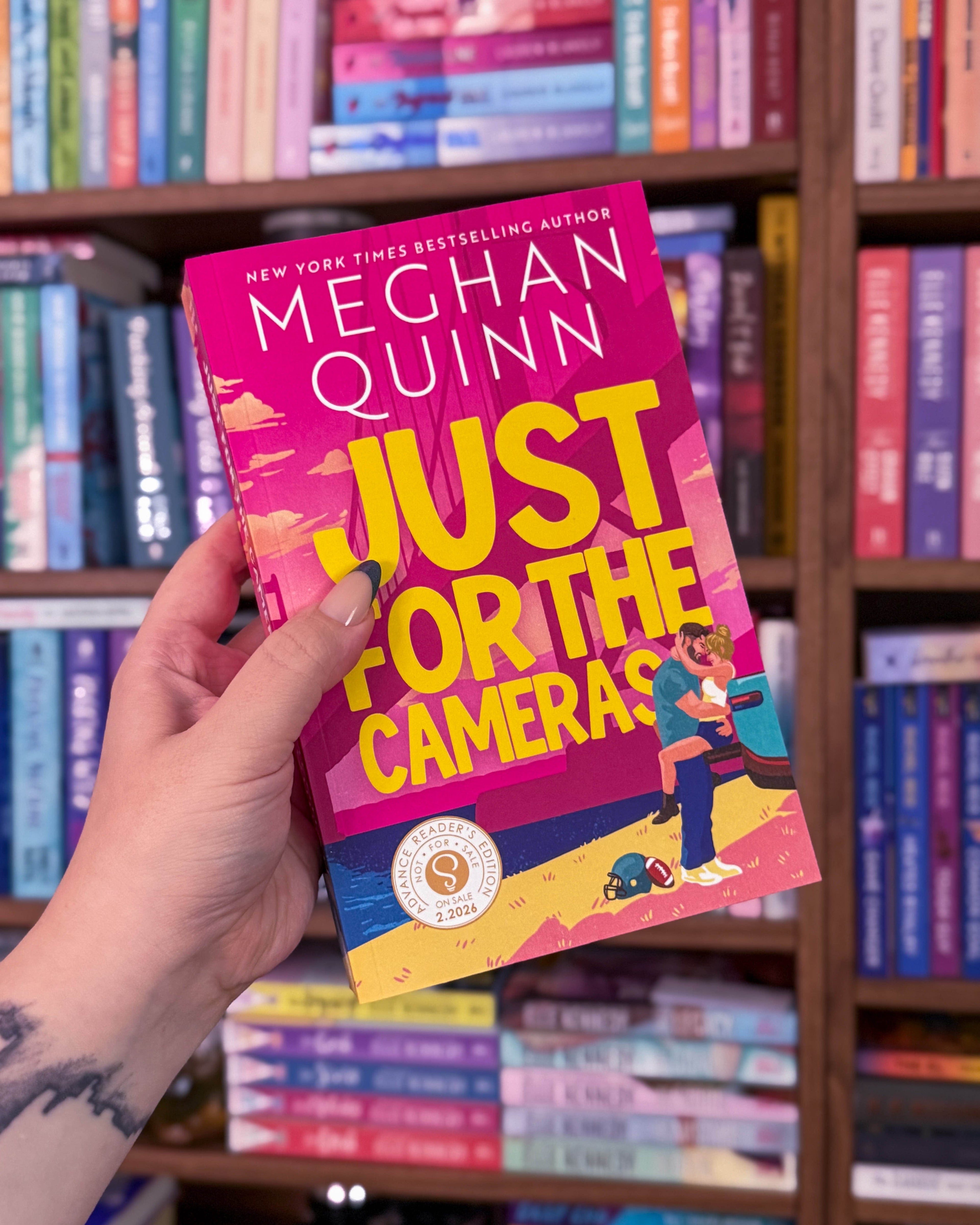 Book Review - Just For the Cameras by Meghan Quinn