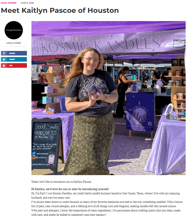 As Featured In Voyage Houston