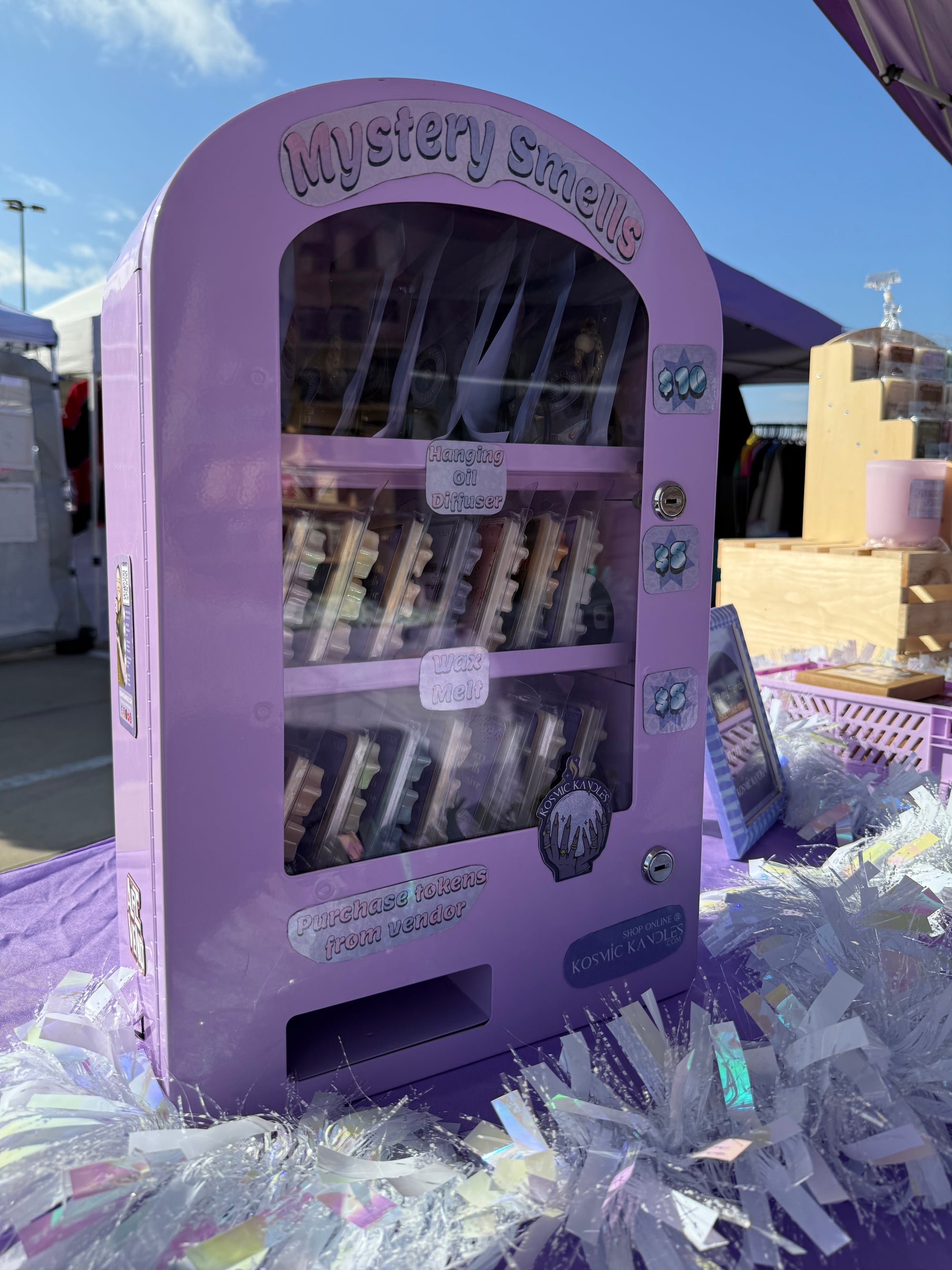 Mystery smell wax melt -vending machine
