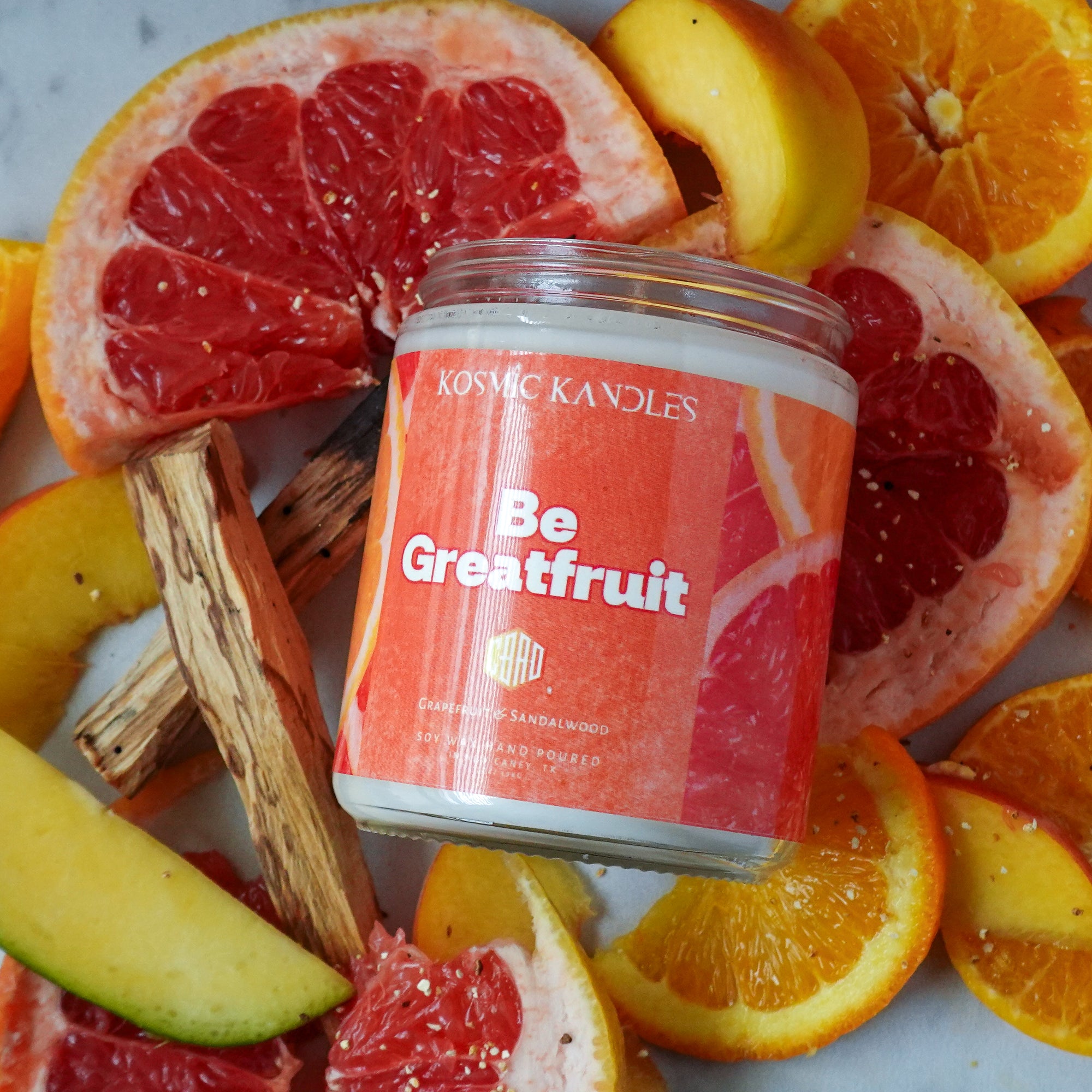 🥭 Be Greatfruit Soy Wax Candle - CBAD