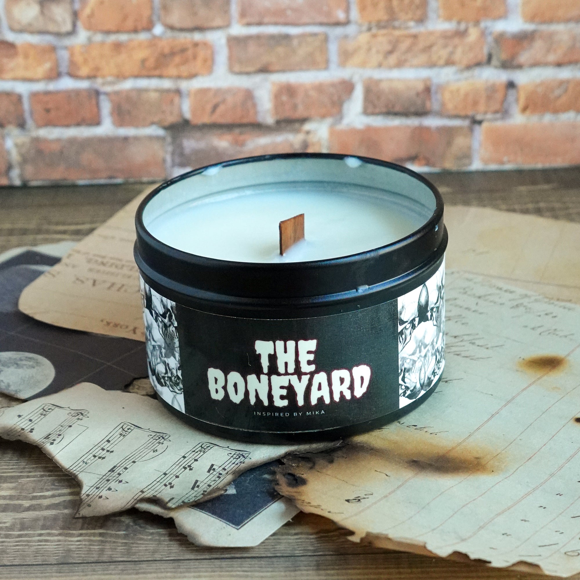 🪦 The Boneyard Soy Wax Candle - MiikaStory