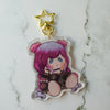 Kosmic Kait Plushie VTuber Holographic Acrylic Keychain