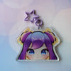 Kosmic Kait Peeker VTuber Holographic Acrylic Keychain