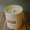 Nova Noel 12oz Ceramic Tumbler Wooden Wick Soy Wax Candle