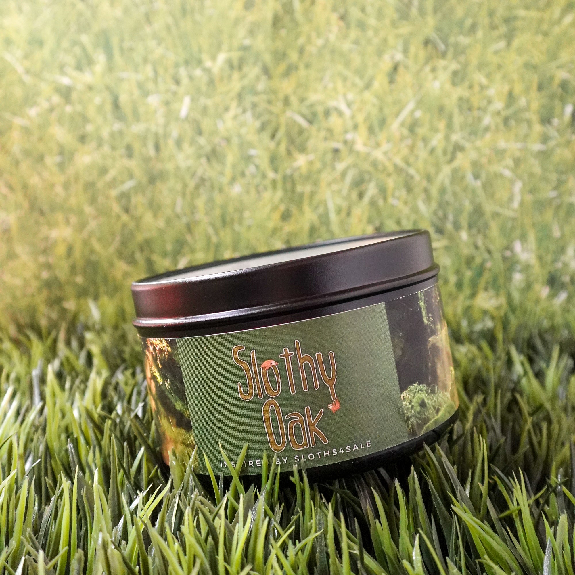 Slothy Oak Soy Wax Candle inspired by Sloths4Sale