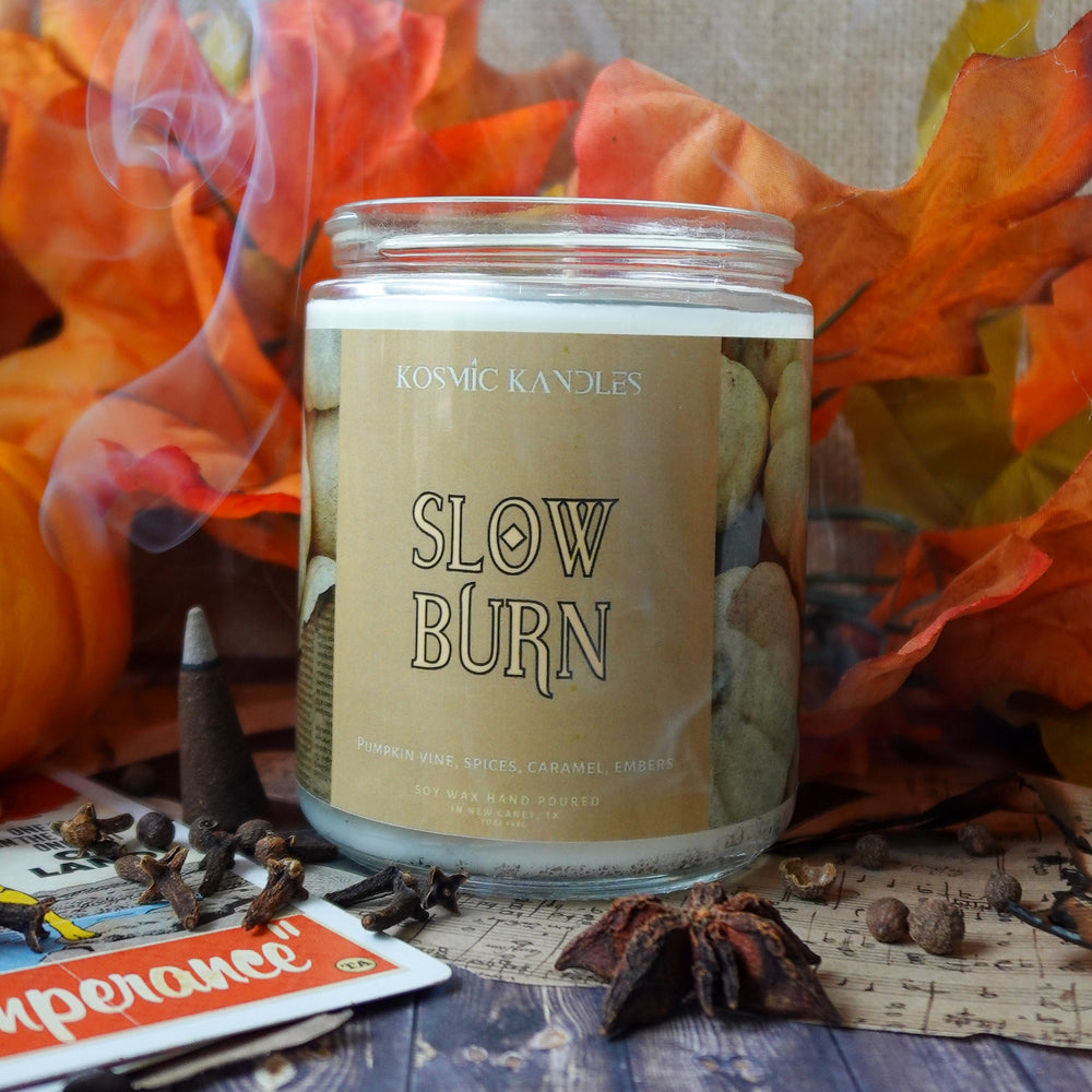 Slow Burn Glass Candle